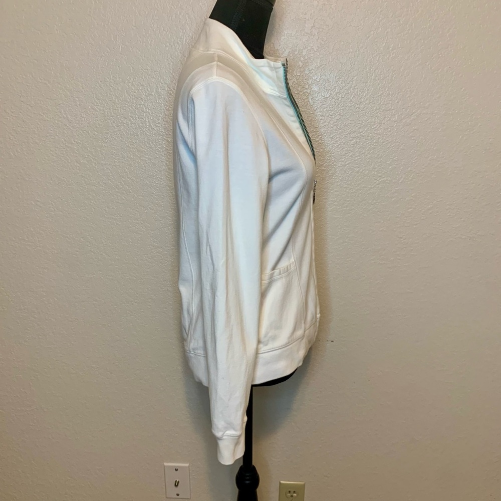 Fresh Produce Warm-Up Sweat Track Jacket Starfish Zipper Pull White Size Small - Picture 7 of 16